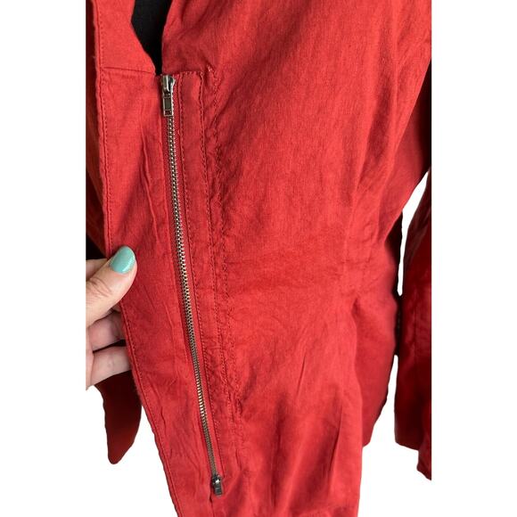 Eileen Fisher Pimento High Collar Jacket - XL (NWT) - Picture 3 of 11